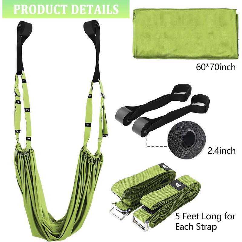Pilates Yoga Aerial - Adjustable Aerial Yoga Hammock Pilates Home