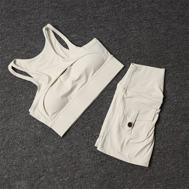 Pilates Yoga Outfit - Fitness Shorts Yoga Sets Women's Tracksuit