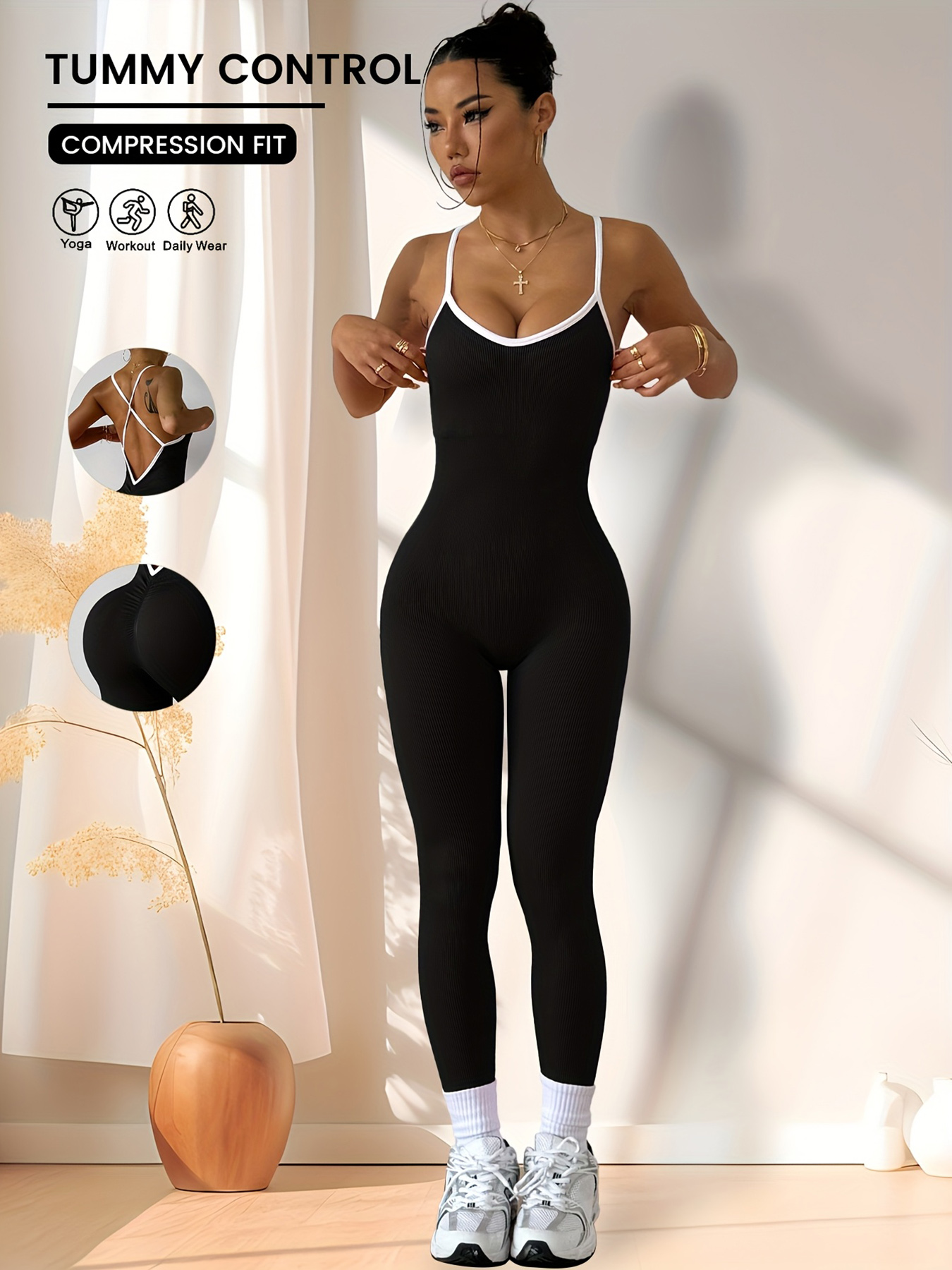 Pilates Yoga Outfit - CZGUKE Girls Pink Sports Jumpsuit Running