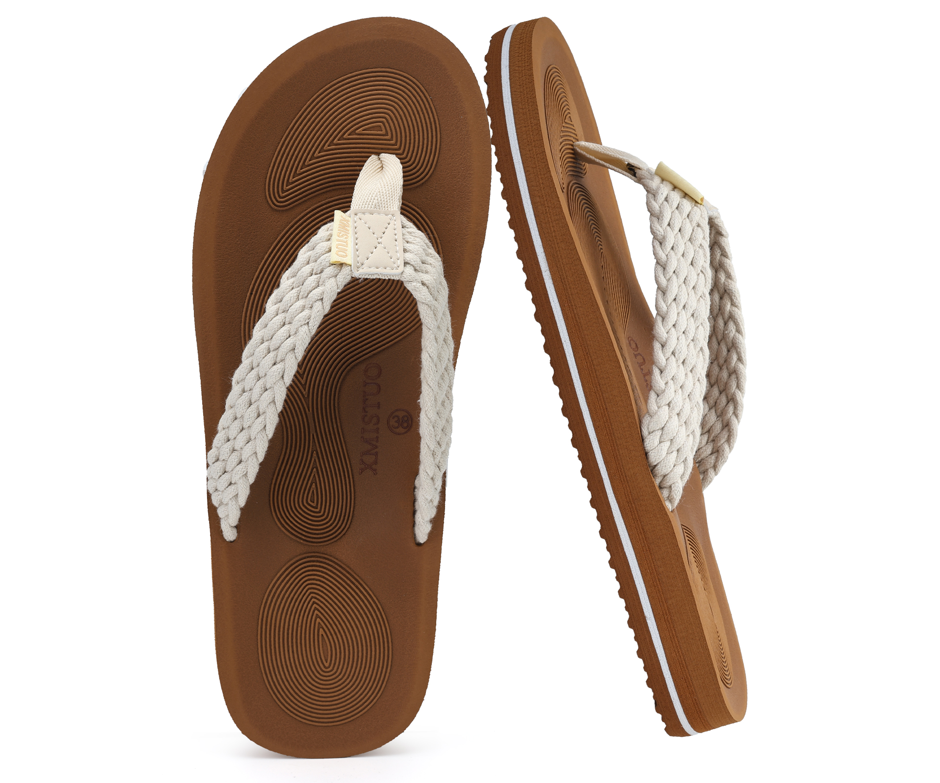 Mat Pilates Yoga - Flip Flops for Women with Arch