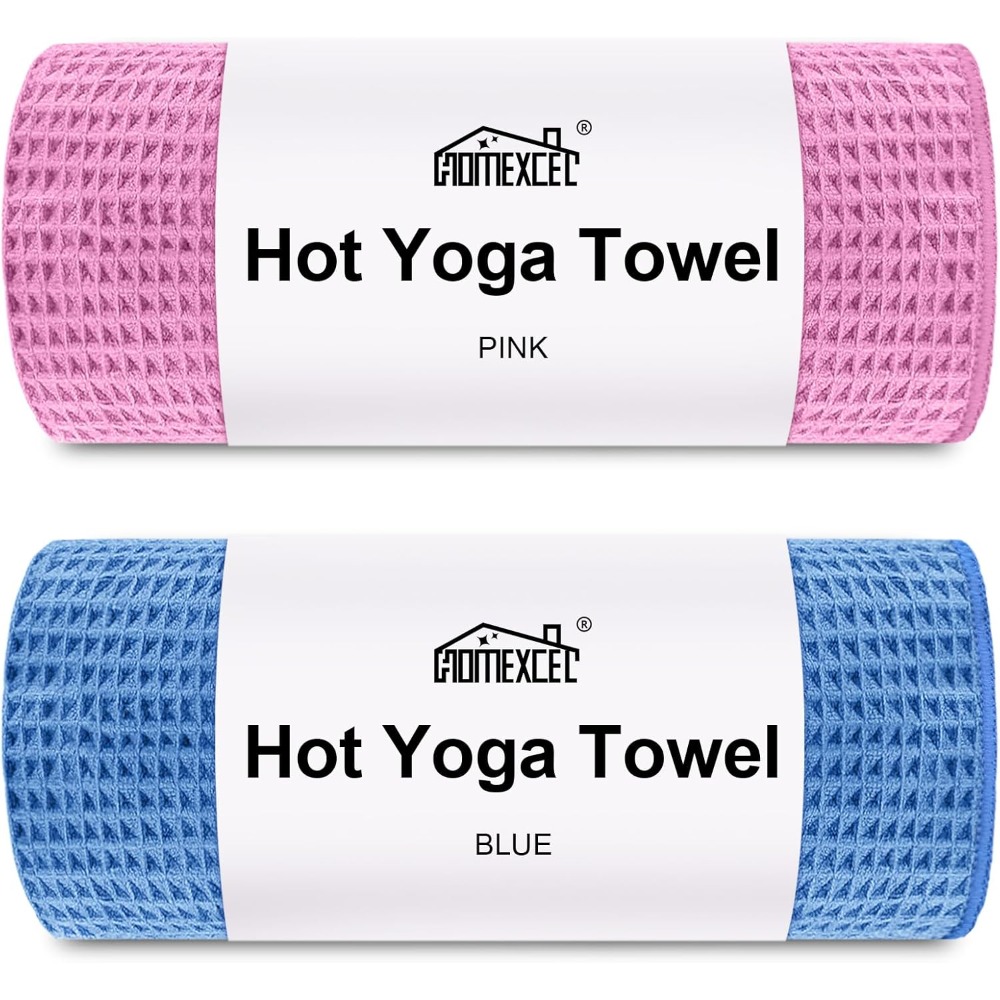 Mat Pilates Yoga - Hot Yoga Towels 2 Pack, (26.5