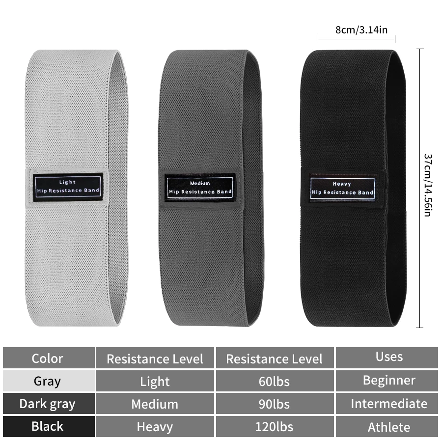 Pilates Yoga Reformer - Fabric Resistance Hip Booty Bands Glute