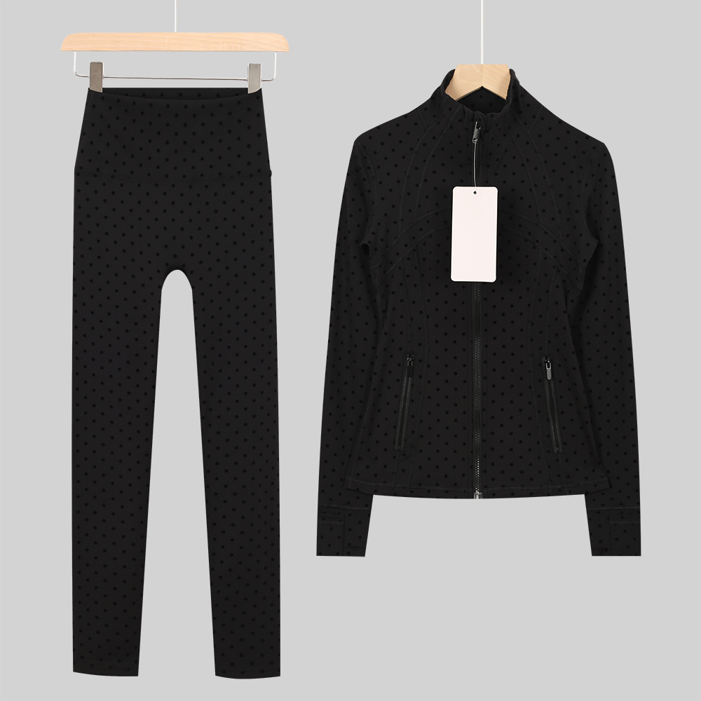 Pilates Yoga Outfit - Women's Yoga Sport Jacket Set Yoga