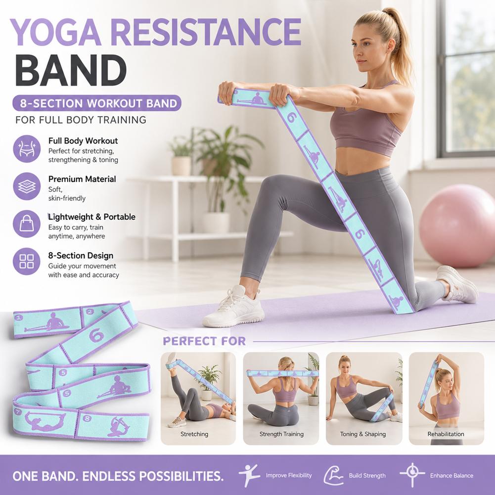 Elastic Yoga Resistance Band P - Pilates Yoga Sport ulasan dan harga