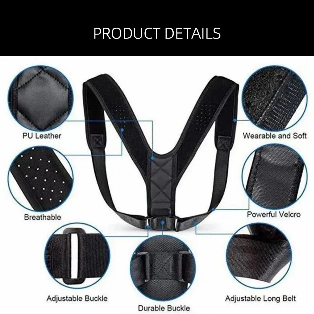 Back Posture Correction Belt H - Posture Pole Corrector ulasan dan harga