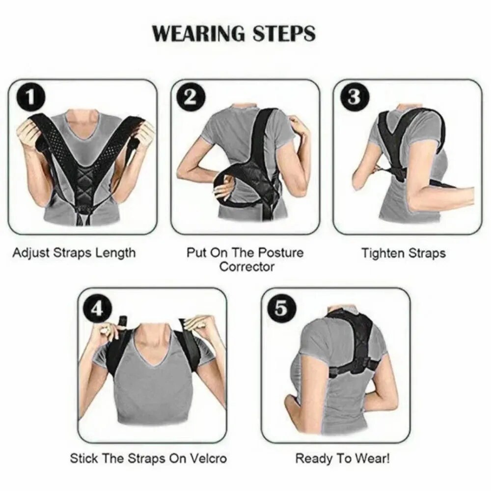 Back Posture Correction Belt H - Posture Pole Corrector ulasan dan harga