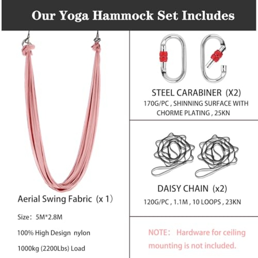 5.5 Yards Aerial Silk Swing Ou - Aerial Silk Hammock ulasan dan harga
