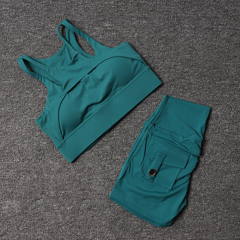 Fitness Shorts Yoga Sets Women - Pilates Yoga Outfit ulasan dan harga