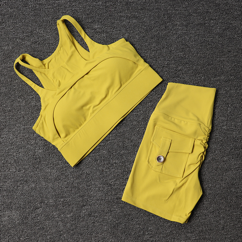 Fitness Shorts Yoga Sets Women - Pilates Yoga Outfit ulasan dan harga
