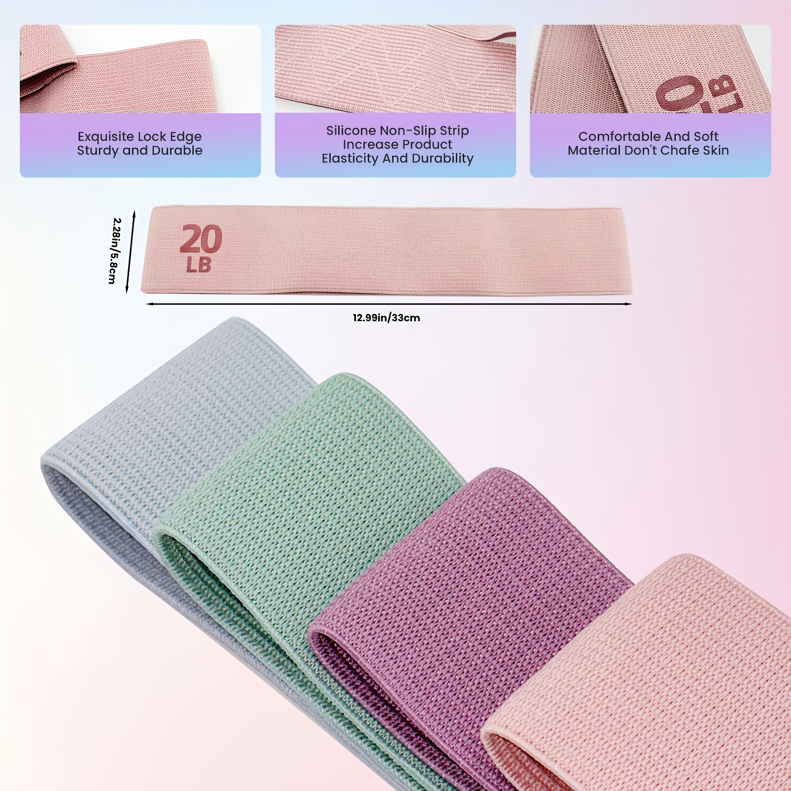 1Pc/4Pcs Fitness Resistance Ba - Pilates Yoga Core ulasan dan harga