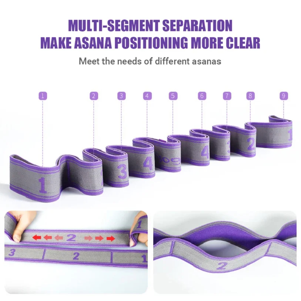 Multi-Section Elastic Yoga Res - Pilates Yoga Sport ulasan dan harga