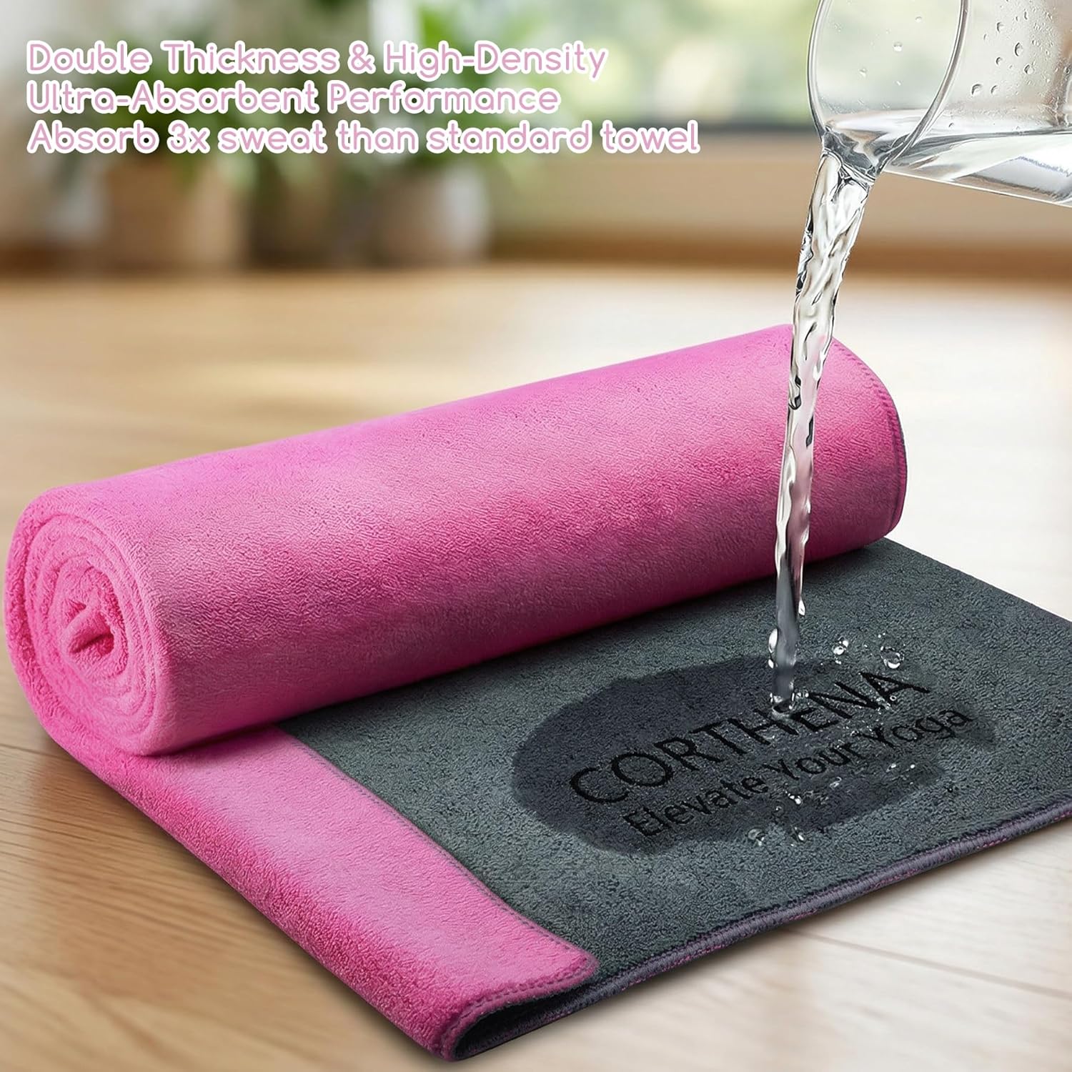 Yoga Mat Towel, Extra Thick 60 - Mat Pilates Yoga ulasan dan harga