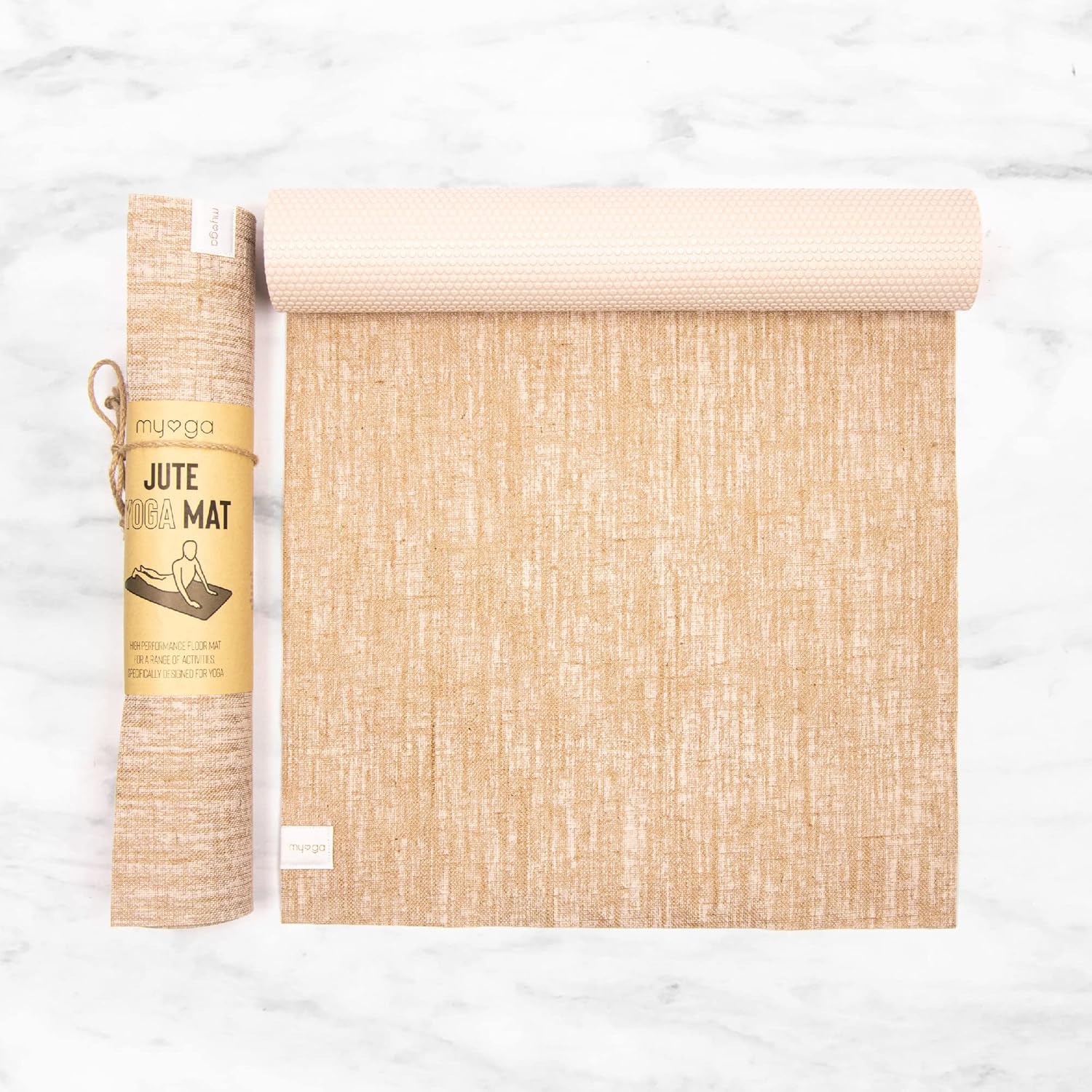 Jute Yoga Mat, Eco Friendly Bi - Mat Pilates Yoga ulasan dan harga