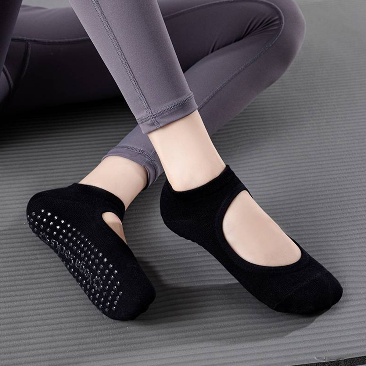 Non-Slip Yoga Socks for Women  - Pilates Yoga &A ulasan dan harga