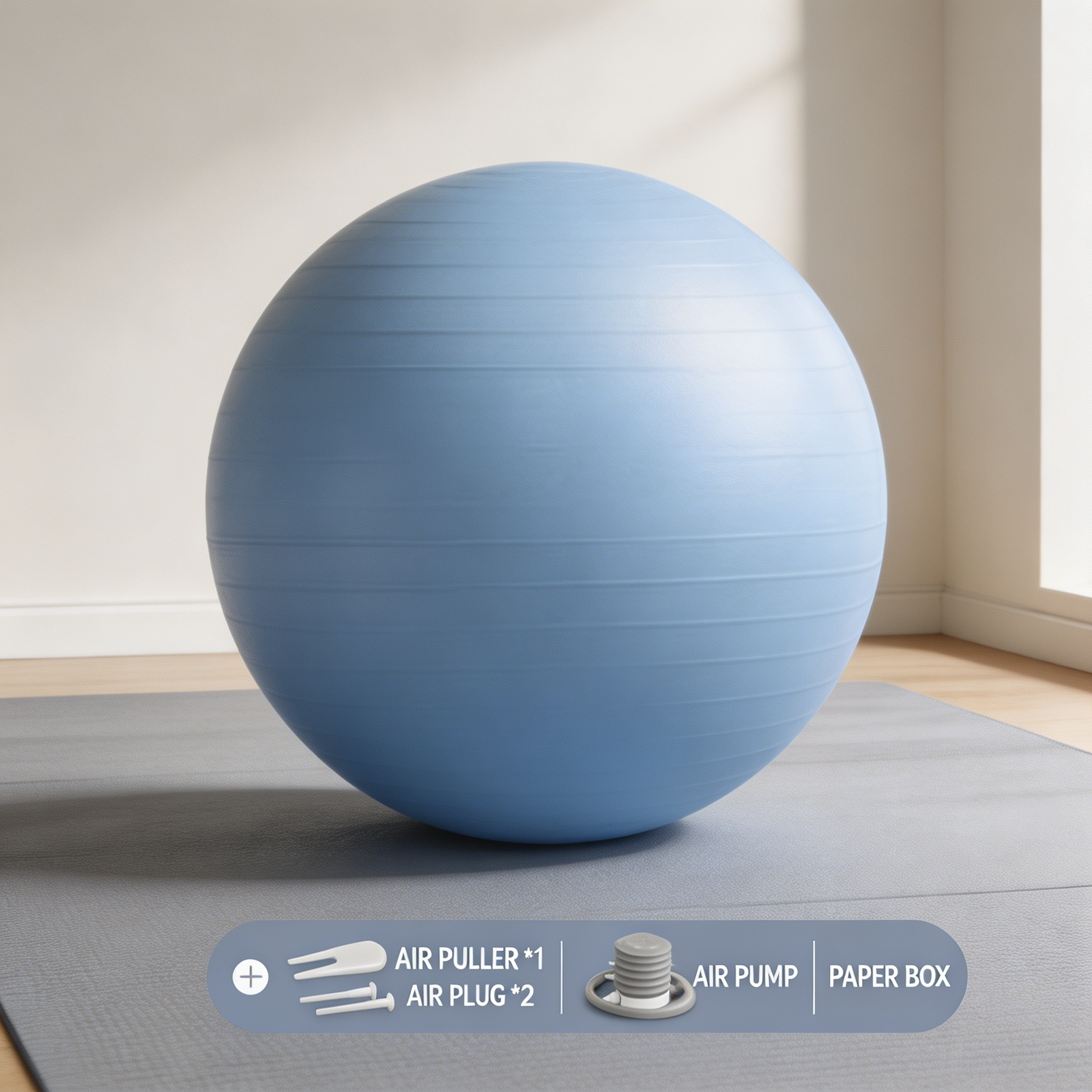 2026 65cm Anti Burst PVC Stabi - Pilates Yoga Pregnancy ulasan dan harga