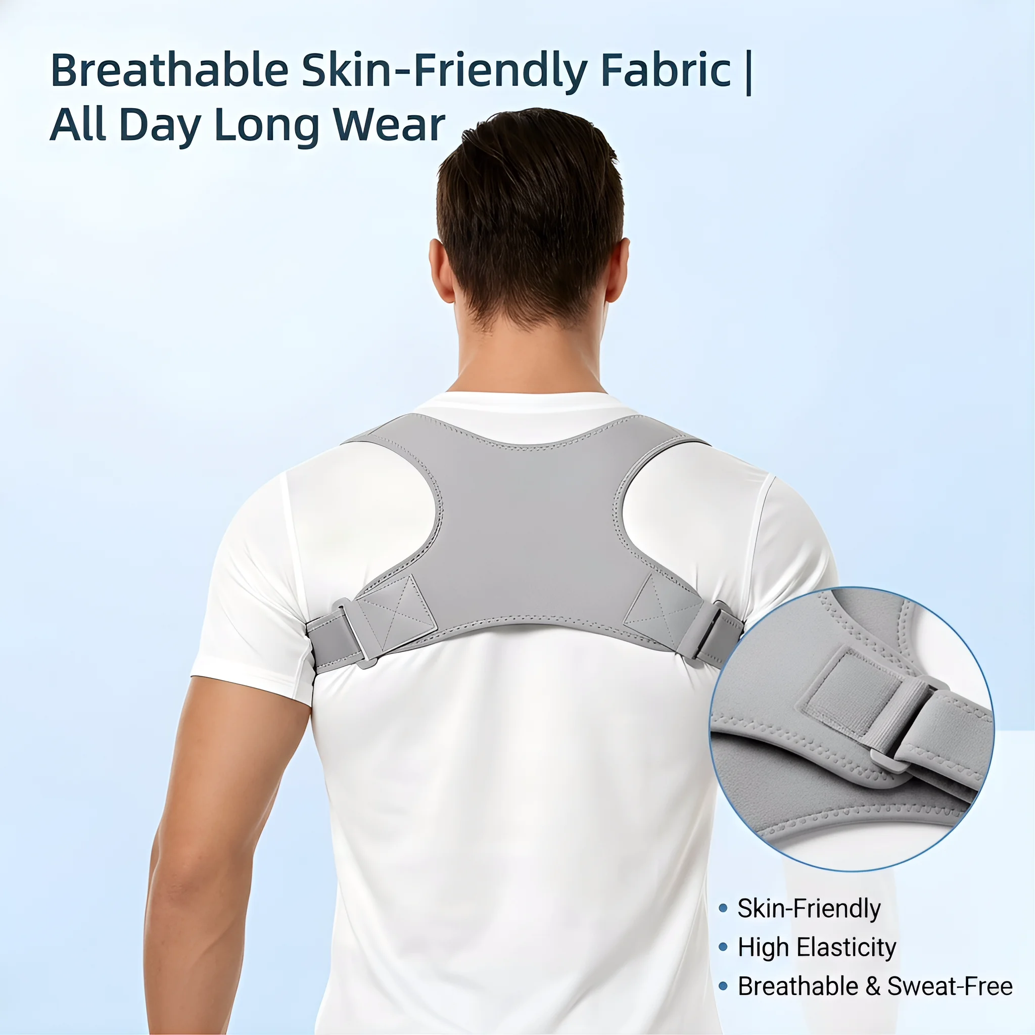 Unisex Invisible Back Shoulder - Posture Pole Corrector ulasan dan harga