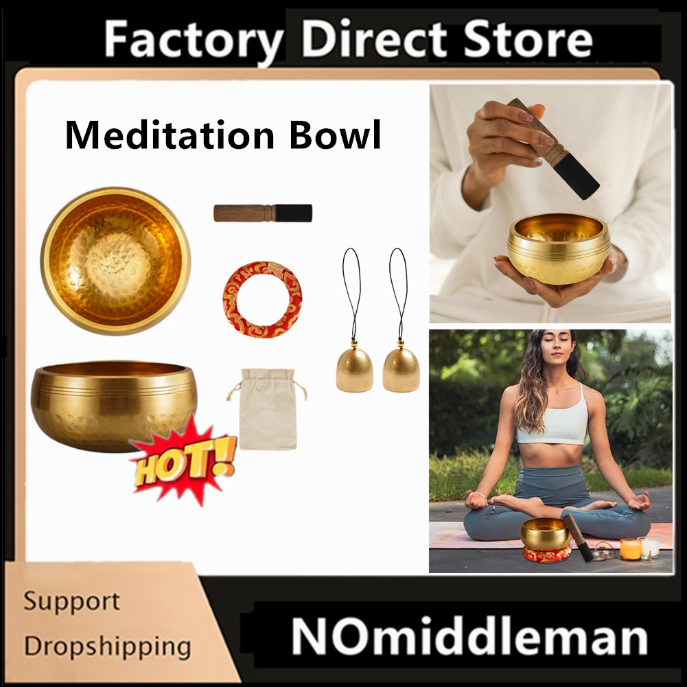 1Set Singing Bowl Set Meditati - Pilates Yoga Outfit ulasan dan harga