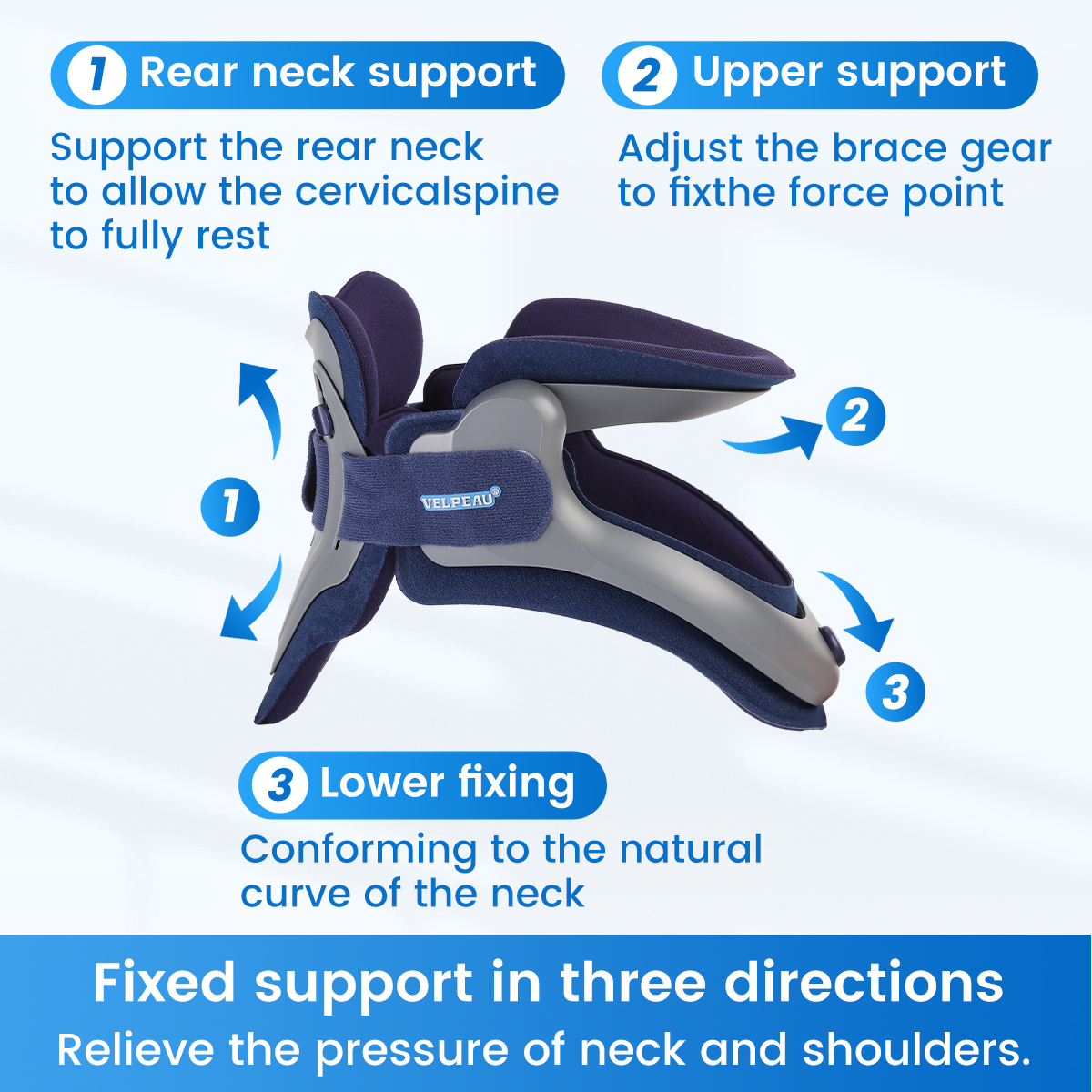 VELPEAU Neck Traction Device f - Posture Pole Corrector ulasan dan harga