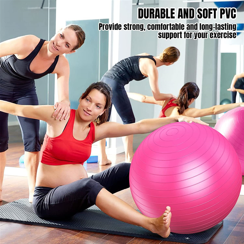 45-95CM Anti-Burst Yoga Ball T - Pilates Yoga Pregnancy ulasan dan harga