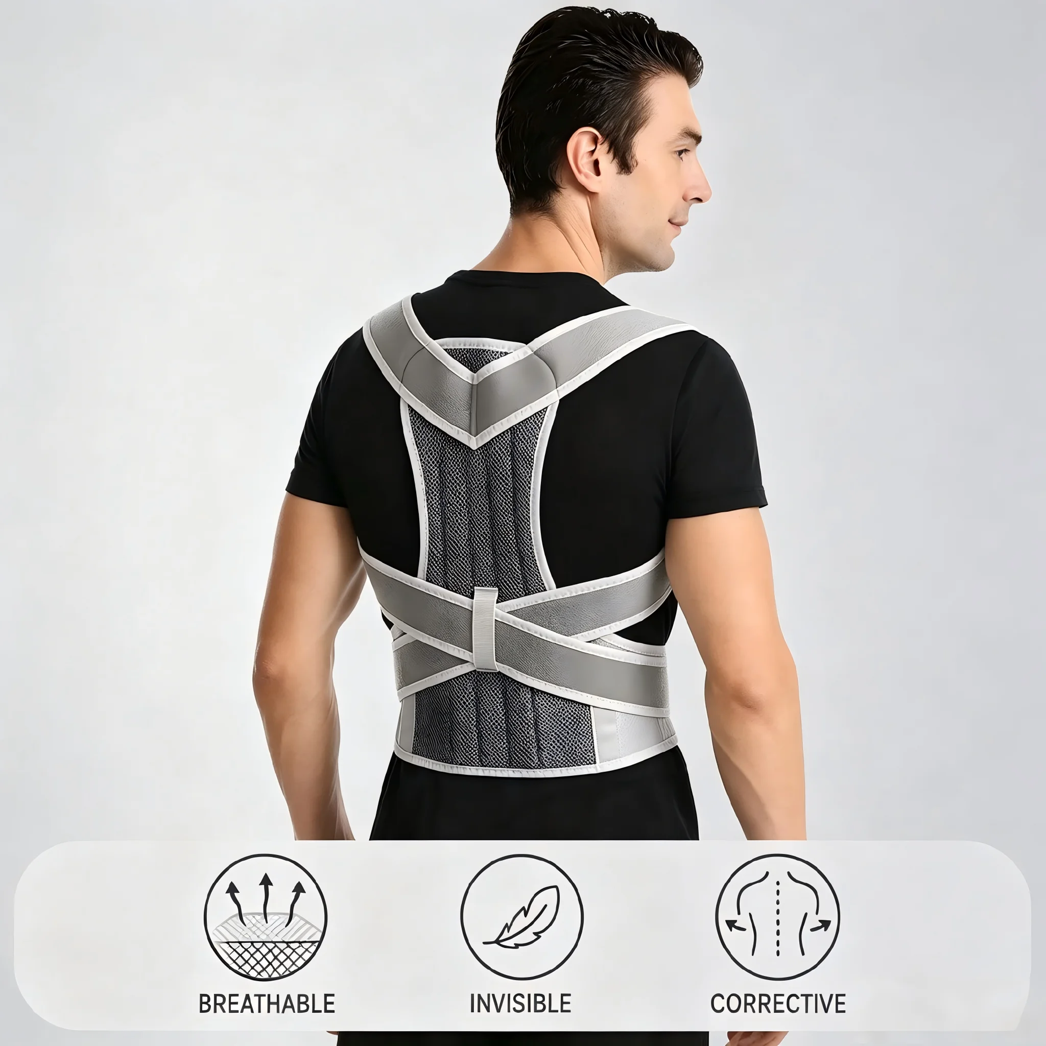 Adjustable Posture Corrector B - Posture Pole Corrector ulasan dan harga