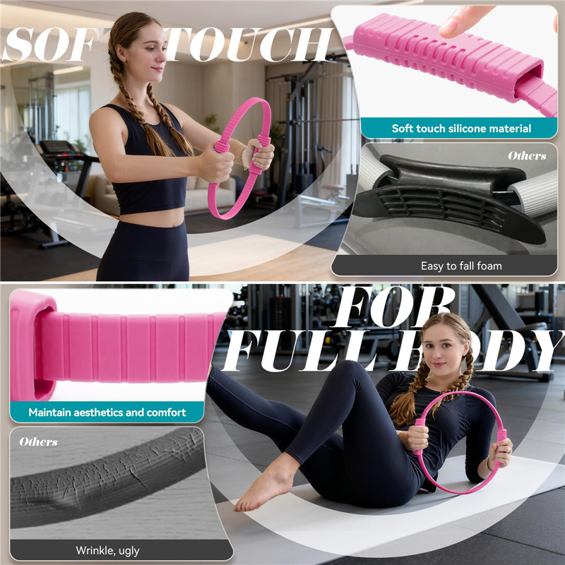 Eco-Friendly Double Handle Sil - Pilates Ring Magic ulasan dan harga