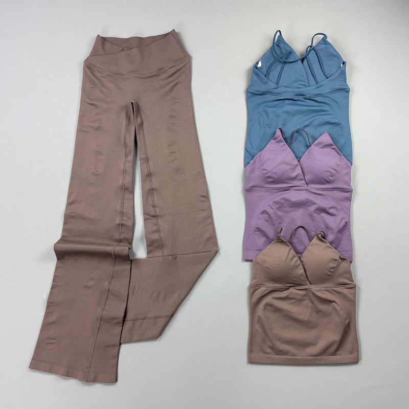 2Pcs Women Seamless Yoga Worko - Pilates Yoga Sport ulasan dan harga