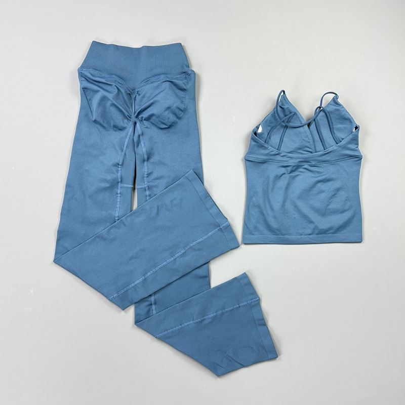 2Pcs Women Seamless Yoga Worko - Pilates Yoga Sport ulasan dan harga