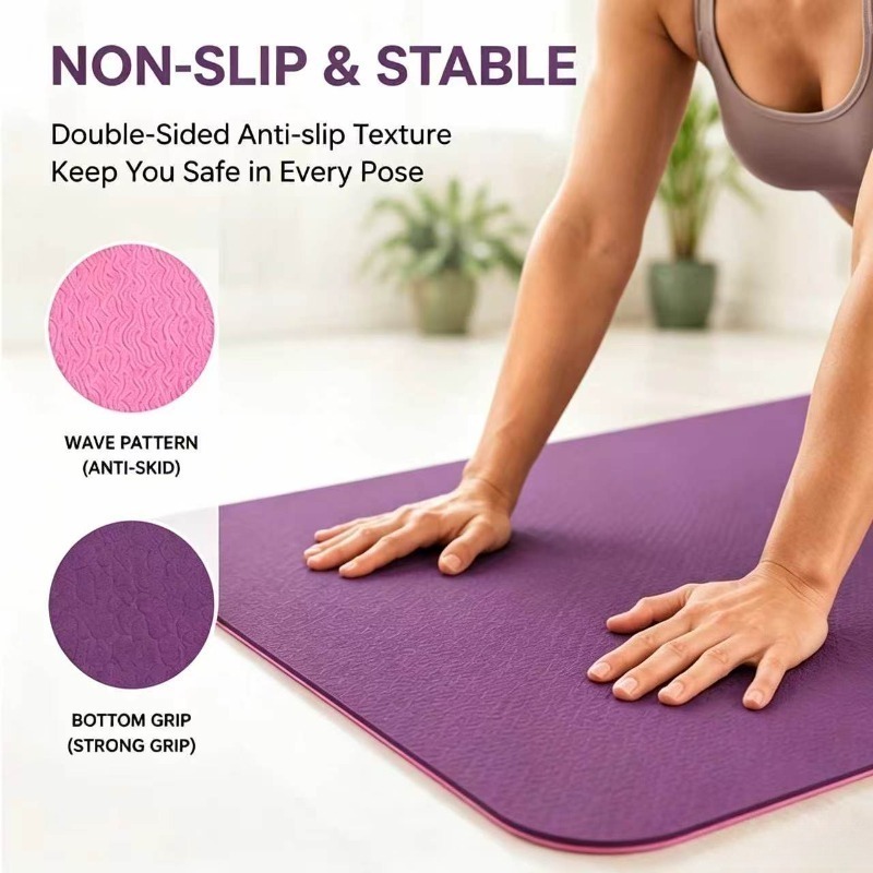 Yoga Mats Anti-slip Sport Fitn - Pilates Yoga &A ulasan dan harga