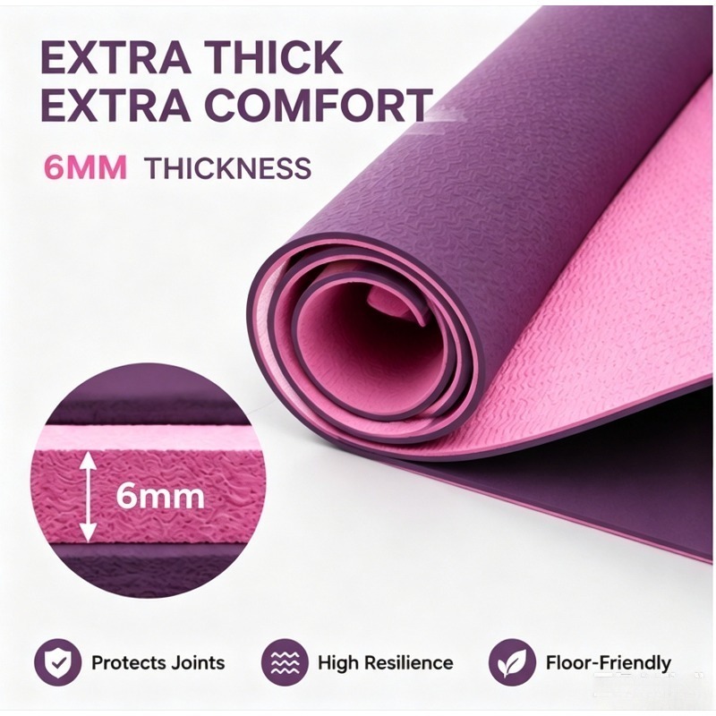 Yoga Mats Anti-slip Sport Fitn - Pilates Yoga &A ulasan dan harga