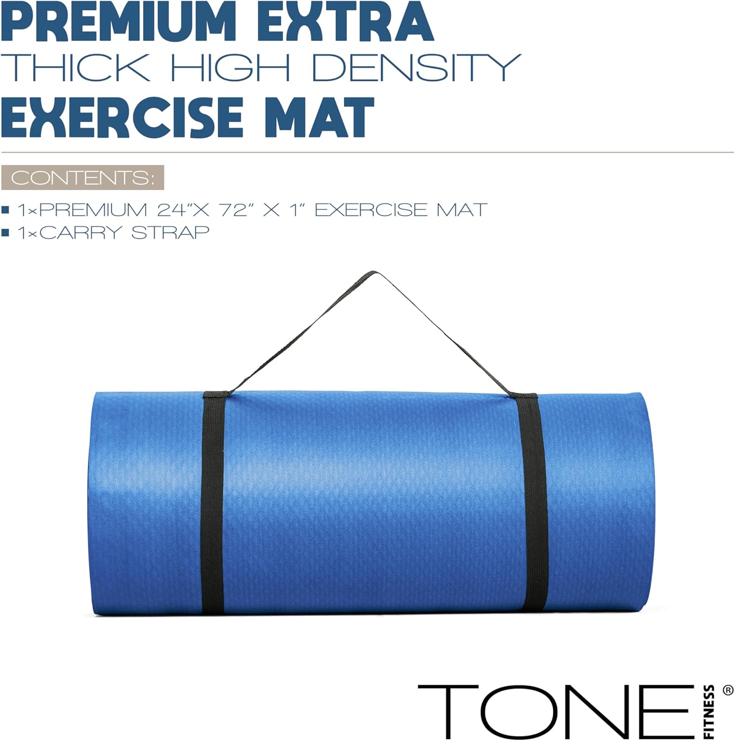 1-Inch Thick Yoga Mat, High-De - Mat Pilates Yoga ulasan dan harga